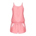 thumbnail image 5 of Busydd Tankini Swimsuits for Women Trendy Solid Color Tankinis Beachwear Round Neck Built In Bra Tank Top and Pockets Boyshorts Womens Bathing Suits S, 5 of 9