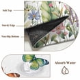 thumbnail image 6 of Pink Flowers 2'x6' Runner Rugs for Hallway Kitchen Bedside Non Slip Washable, Spring Floral Butterfly Elegant Pastoral Entryway Rug Runners with Rubber Backing, Long Carpet Runner for Laundry Room, 6 of 8