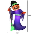thumbnail image 2 of Airblown Pumpkin Head Witch, 2 of 3