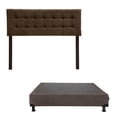 thumbnail image 1 of Box Base Cama Queen Size + Cabecera Catania Chocolate Dicasa Bless, 1 of 8