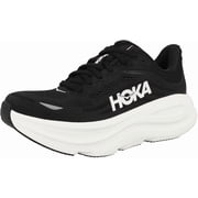 Hoka Bondi 9 Womens Running Shoe - Black/White - 7