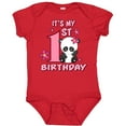 thumbnail image 3 of Inktastic It's My First Birthday with Panda Bear Girls Baby Bodysuit, 3 of 5