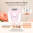 thumbnail image 3 of EXLEAF 2026 New Epilator for Women Facial Hair Removal Rechargeable,2 Speeds Hair Removal,Hair Removal Device with 36 Tweezers,Hair Removal for Women Legs/Face,Women'S Electric Shaver Smooth Skin, 3 of 8