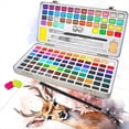 thumbnail image 2 of Juego de Pintura de Acuarela, Pintura de 128 Colores con Pinceles de Agua y Lápiz de Dibujo, para Pintar y Dibujar, 2 of 5