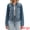 Grey Blue, variant on Women's Classic Washed Long Sleeve Denim Jackets With Pockets 2XL Grey Blue