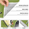 thumbnail image 6 of Yayeee Dish Drying Mat for Kitchen Counter 16" x 18" Microfiber Super Absorbent Coffee Decorative Pad, Light Black Martini, 6 of 9