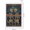 thumbnail image 2 of Diamond Art Kits for Adults, Romantic Skeletons Under MoonDiamond Painting Kits for Beginners, Frameless Round 5D Full Drill Diamonds Art Gem Art Crafts Home Decor Gifts, 2 of 8
