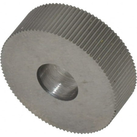 

Made in USA 3/4 Diam 90° Tooth Angle 41 TPI Standard (Shape) Form Type HSS Straight Knurl Wheel 1/4 Face Width 1/4 Hole Circular Pitch Bright Finish Series KN