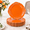 Orange, variant on Red 13 Inch Plastic Embossed Plates Set of 6 for Dinner Parties