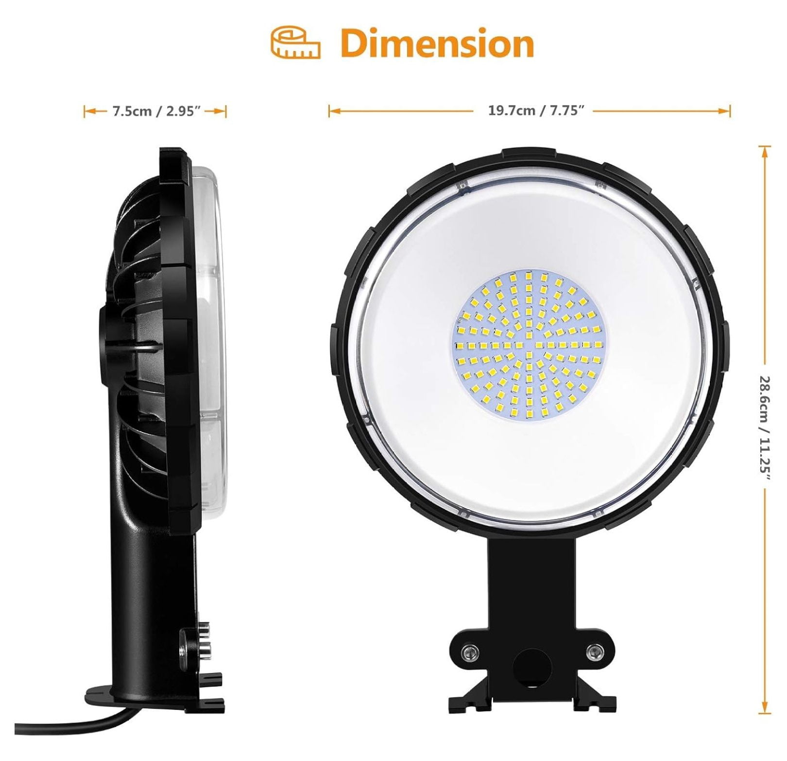 LED Barn Light, Dusk to Outdoor Lighting 100W 10000LM LED Barn Lights, 5000K Daylight Garage Light, Exterior Security Flood Lights, IP65 Waterproof Street Area Lighting for Barns Yard Street