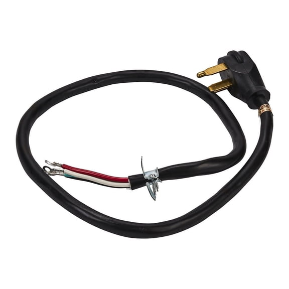 Whirlpool 8171394RC Genuine OEM 4-Wire Power Cord For Ranges, Black – Replaces W10831384