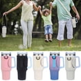 thumbnail image 1 of Vaso Sunjoy Tech de 40 oz con asa, correa de hombro ajustable, cinta de sujeción, funda para botella de agua de viaje, bolsa de almacenamiento, bolsa de transporte, accesorios para vasos, 1 of 8