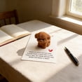 thumbnail image 4 of JGJJUGN Cute Teddy Pocket Card Small Dog Series Greeting Card Decorative Gift Card Resin Card for Keepsake Notes & Special Occasions, Perfect for Gifting & Celebrations, 4 of 6