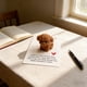 thumbnail image 4 of Tarjeta de regalo con diseño de osito de peluche y perrito de resina: tarjeta decorativa para notas escritas a mano, perfecta para cumpleaños, días festivos o muestras de agradecimiento., 4 of 6