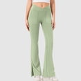 thumbnail image 1 of JMKQLZ Fashionable Women's Solid Color High Waisted Flared Pants With Raised Hips And Wide Legs, 1 of 6