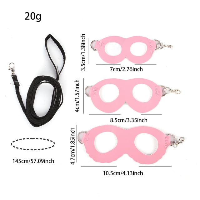 Cavy, Petaurus Breviceps Harness Leash Set 3 Pcs Training Walking Gear Small Animal Adjustable Traction Ropes Vest For Squirrels Hamsters (Available In 3 Colors )