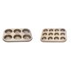 thumbnail image 2 of Worallymy 6/12 agujeros redondos molde para magdalenas antiadherente de acero al carbono molde para magdalenas bandeja para hornear bandejas para horno Worallymy JD735810725, 2 of 7