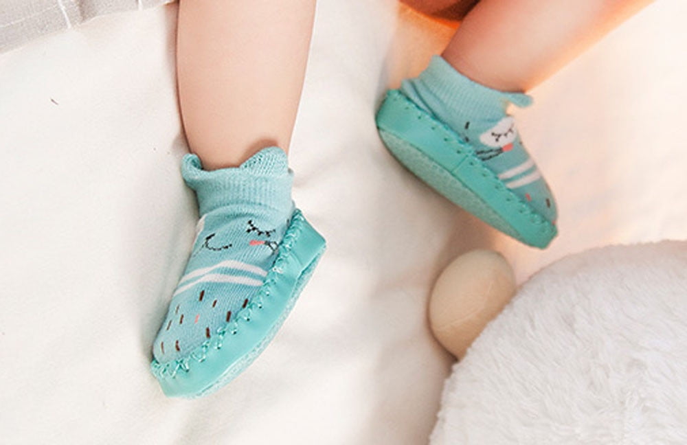 Utoimkio Toddler Baby Sock Shoes 612 Months Newborn Baby Girls Boys AntiSlip Socks Slipper