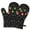 Black Christmas Ornament, variant on Cute Oven Mitts,Black Christmas Ornament Pattern Oven Mitt 2-Pack Set,Kitchen Gloves for Oven,Heat Resistant Oven Mitts 7.7"x12"