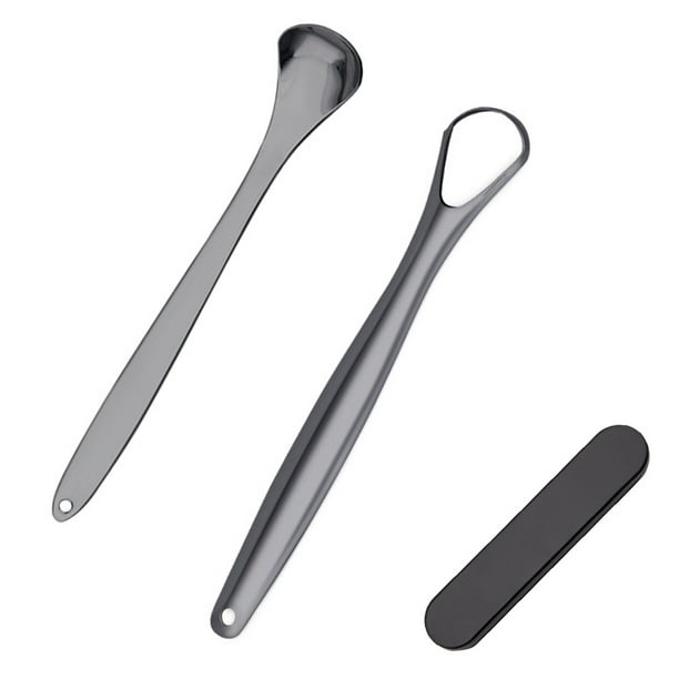 2Pack Tongue Scraper, Useful Surgical Stainless Steel Tongue Cleaner