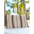 thumbnail image 6 of Outdoor Pillows Waterproof, Brown Striped Bedding Throw Pillows with Insert for Couch Sofa Bed, Modern Minimalist Stripes Farmhouse 12x20 Inch Pillowcases Decorative Camping Patio Pillow Set of 1, 6 of 8