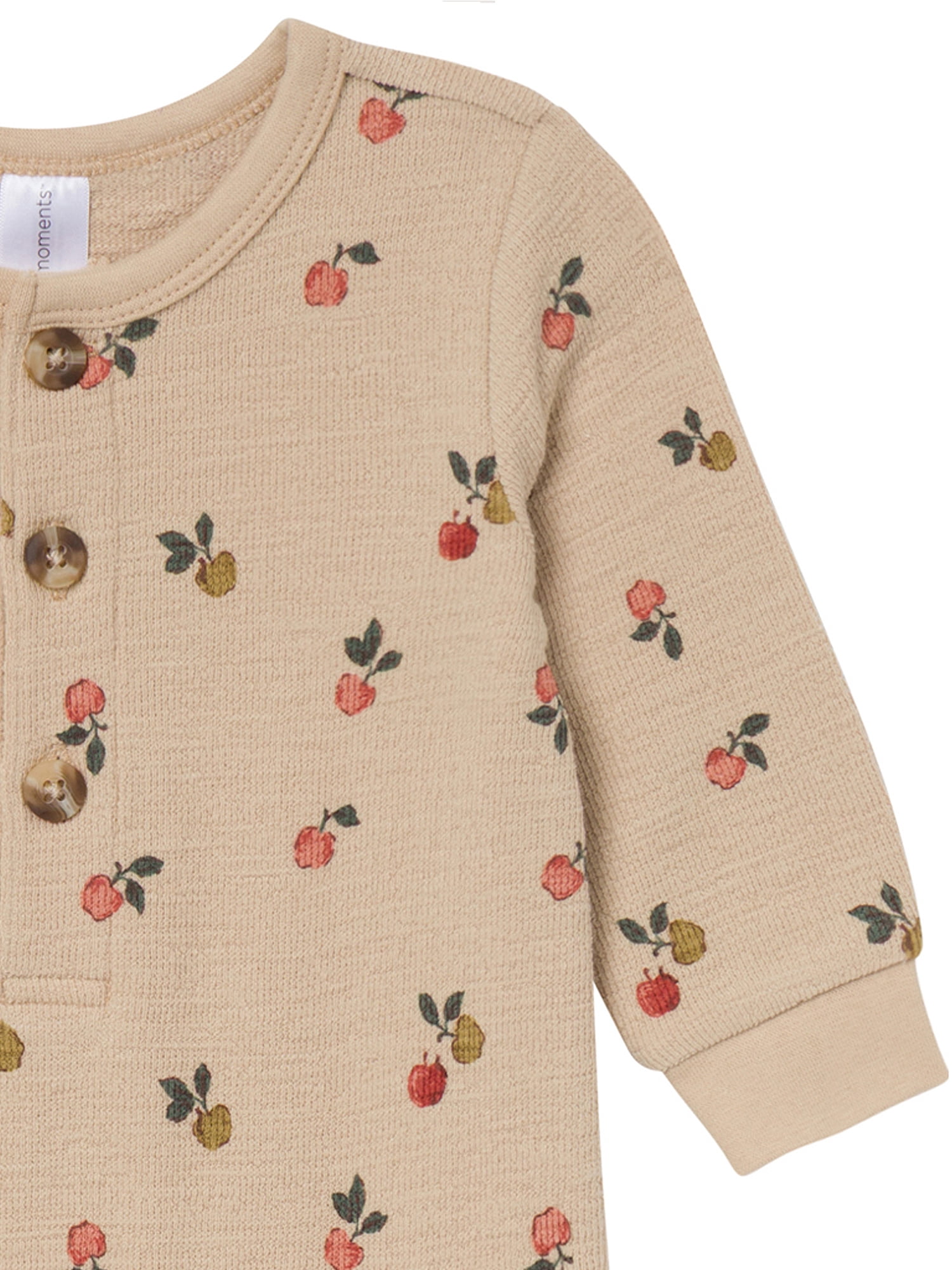 Modern Moments by Gerber Neutral Slouch Romper, Sizes 0/3 Months - 24 Months
