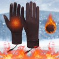 thumbnail image 5 of Tuvgenk Adult Rechargeable Heated Gloves Outdoor Thermal Reusable Hand Warmers Gloves Coffee Durable Cycling Gloves, 5 of 5