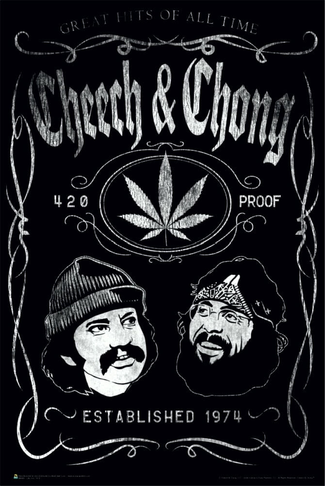 Cheech And & Chong Poster Marin Tommy Toke It Out Man 24 inches by 36 inches 