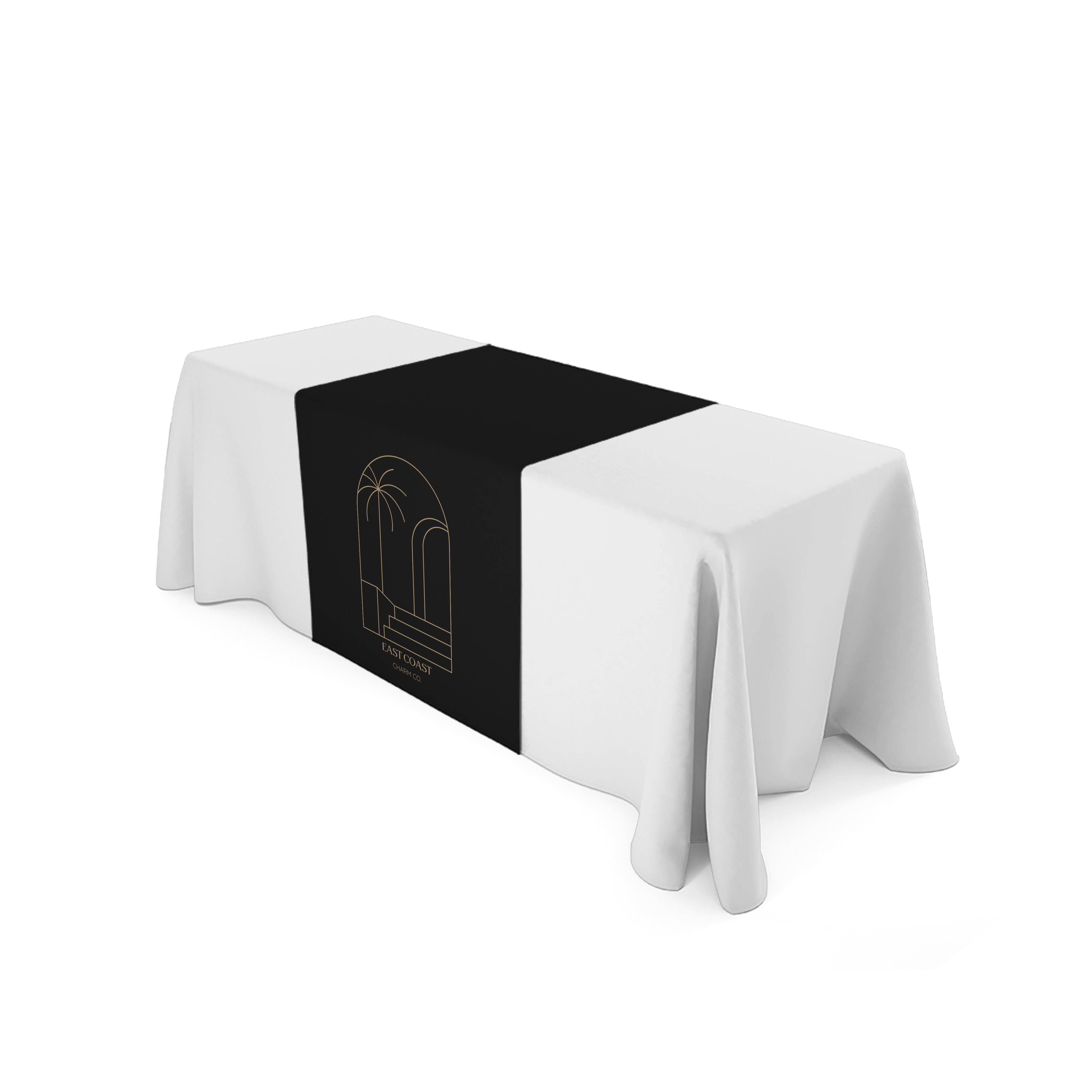 Custom Table Runner 24x60in , Full Color Printing with YOUR Logo and Text, 1-2 day shipping,Promotional Advertising, Table Cloth