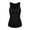 Black, variant on Women's Elegant Sleeveless Top with Square Neck Flowy Knit Camisole Layering Black XS