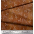thumbnail image 2 of Soimoi Poly Georgette Fabric Leaves Artistic Decor Fabric Printed Yard 52 Inch Wide, 2 of 3