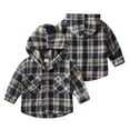 thumbnail image 6 of RUTAYY Children Boys Shirt Casual Long Sleeve Plaid Print Tops Comfortable Breathable Soft Fabric Classic Versatile Tops, 6 of 9