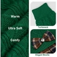 thumbnail image 6 of KYEESE Dog Sweater, Green Turtleneck Sweater Dress with Bowtie, Dog Sweater for Small Dogs, XL, 6 of 7
