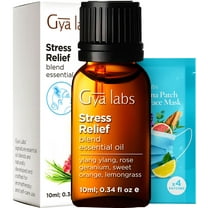 Gya Labs Stress Relief Essential Oils for Diffuser & Aromatherapy - Natural Oils for Relaxing, Soothing & Self-Care (0.34 fl oz)