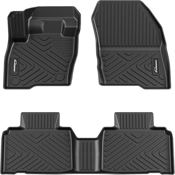 COZONY 3D TPE Floor Mats for 2015-2024 Ford Edge, 2 Row Front & Rear Liner, All-Weather Full Set, Black