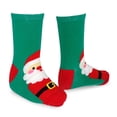 thumbnail image 6 of Christmas Fun Novelty Socks for Little Kids Girls Boys Toddlers Cotton Crew Socks 3-Pair (3-5 Years, Santa-Deer-Snowflake), 6 of 8