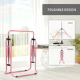 thumbnail image 3 of Ainfox Kids Gymnastics Bars Equipment for Home, Junior Expandable Horizontal Monkey Bar，Pink, 3 of 8