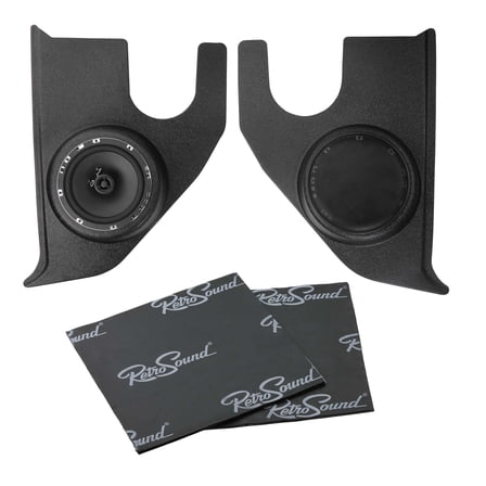 RetroSound KPC596772-652-M Black Kick Panel for 1967-72 Chevy Truck
