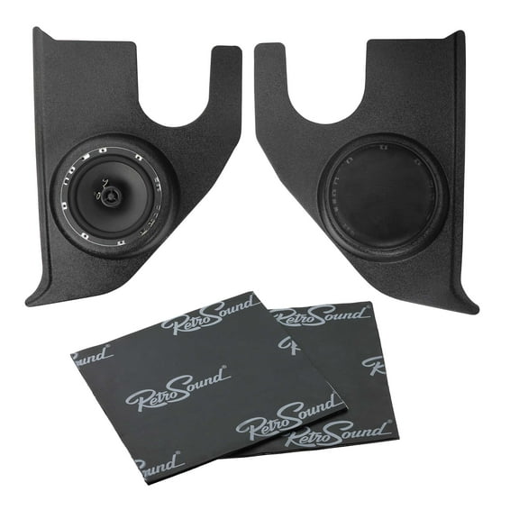 RetroSound KPC596772-652-M Black Kick Panel for 1967-72 Chevy Truck