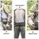 thumbnail image 4 of 1 Set Al aire libre Protección sol Ropa Anti-Mosquito Trajes con capucha (gris), 4 of 8