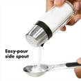 thumbnail image 4 of OXO 1234780 Good Grips Salt and Pepper Shaker Set with Pour Spouts, 2 oz, ClearSilver, 4 of 6