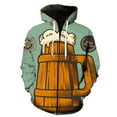 thumbnail image 1 of Sudadera con capucha y cremallera para hombre, diseño de festival de cerveza de dibujos animados, para adolescentes, con capucha, informal, unisex, divertida, de gran tamaño, estilo hip hop, con estam, 1 of 6