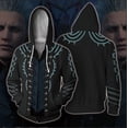 thumbnail image 1 of Devil May Cry 5 Vergil Hoodie Sweatshirt Cosplay Jacket Casual Zipper Coat, 1 of 4