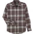 thumbnail image 1 of Tasso Elba Mens Mila Plaid Button Up Shirt, Rojo, XX-Large, 1 of 1