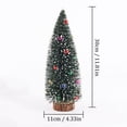 thumbnail image 2 of TIELUTT Christmas Tree Mini Christmas Tree Small Tree DIY Desktop Mini Christmas Hanging Mistletoe with Stained Glass Panel Hangers Frosted Berry Picks Stain Glass Hanging Easter Chicks Decorations, 2 of 3