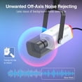 thumbnail image 4 of Micrófono para juegos FIFINE AM8T USB/XLR Dynamic con RGB blanco, 4 of 9