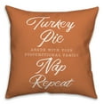 thumbnail image 2 of Creative Products Turkey Pie Nap Repeat 18 x 18 Indoor / Outdoor Pillow, 2 of 3