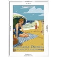 thumbnail image 5 of Art.com Indiana Dunes National Seashore, Indiana - Woman on Beach Art Print by Lantern Press, White Frame Wall Art, 21" x 29", 5 of 5