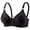 Black, variant on Ohufall Womens Bra Adjustable Strap Deep V Push Up Bra Wirefree Comfort Support Daily Underwear