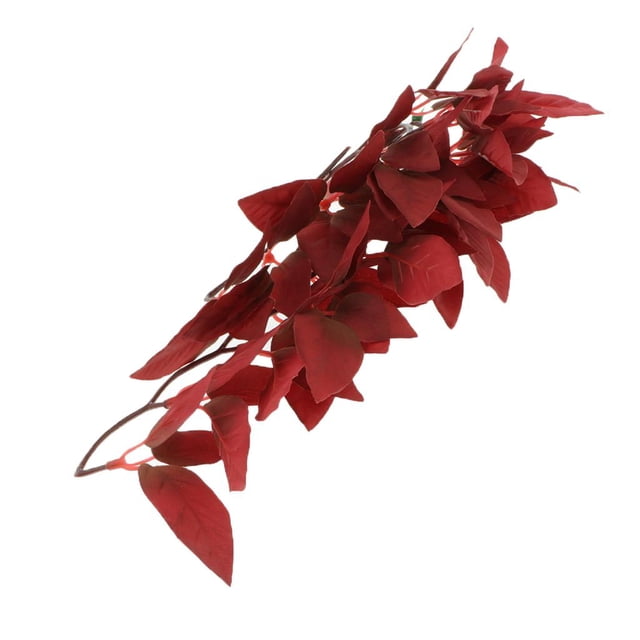 Decoración de acuario, adorno de decoración de pecera, plástico artificial, hecha de plástico blando, segura y mascotas - rojo, 30 centimetros Colco Escondite de reptiles de acuario